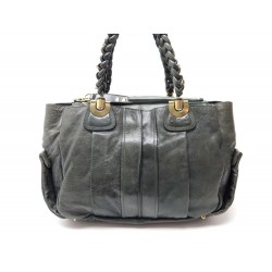 SAC A MAIN CHLOE HELOISE GM EN CUIR VERT KAKI GREEN LEATHER HAND BAG 1300€