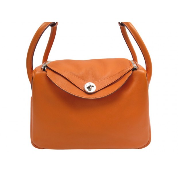 sac a main hermes lindy 30 cuir swift orange graine