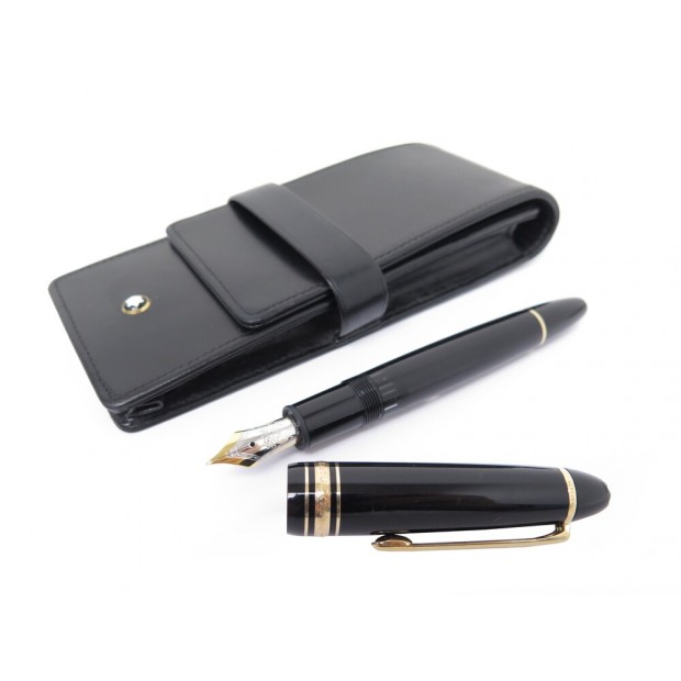 STYLO PLUME MONTBLANC MEISTERSTUCK 146 DORE MB13659 A PISTON NOIR ETUI PEN 935€