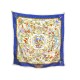 FOULARD HERMES PIERRES D'ORIENT ET D'OCCIDENT PAUWELS CARRE BLEU SOIE SCARF 460€