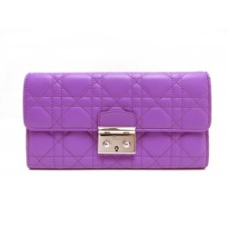 NEUF PORTEFEUILLE CHRISTIAN DIOR MISS DIOR VIOLET 