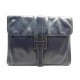 VINTAGE POCHETTE A MAIN HERMES JIGE GM EN CUIR BOX BLEU NAVY SAC CLUTCH 3590€