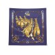 NEUF FOULARD HERMES ATTELAGE EN ARBALETE CARRE 90 EN SOIE VIOLET SILK SCARF 460€