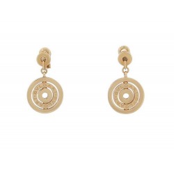 BOUCLES D'OREILLES BULGARI ASTRALE CERCHI OR JAUNE 18K 23GR GOLD EARRINGS 4500€