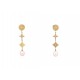 BOUCLES D'OREILLES LOUIS VUITTON MONOGRAM IDYLLE BLOSSOM OR JAUNE EARRINGS 3500€