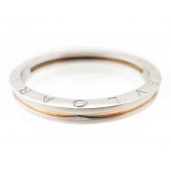 BRACELET BULGARI BVLGARI B.ZERO1 OR 18CT ET ACIER BIJOU GOLD BANGLE JEWEL 2740