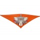 NEUF CHALE HERMES TRIANGLE GEANT LA REALE EN CACHEMIRE ET SOIE ORANGE NEW 765€