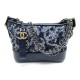 SAC A MAIN CHANEL GABRIELLE PM 2019 EN CUIR & SEQUINS BLEU MARINE HAND BAG 5050€