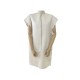 NEUF ROBE CELINE 26H532969 SANS MANCHE M 38 EN SOIE LAINE ECRU SILK DRESS 890€