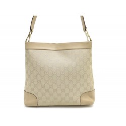 SAC A MAIN GUCCI 33900 CABAS EPAULE EN TOILE & CUIR BEIGE HAND BAG PURSE 630€