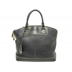 SAC A MAIN LOUIS VUITTON LOCKIT MM CUIR SUHALI NOIR BLACK LEATHER HAND BAG 3600€