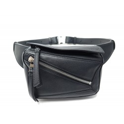 SAC A MAIN LOEWE MINI PUZZLE SAC CEINTURE 121461 EN CUIR NOIR LEATHER BAG 1600€