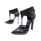 NEUF CHAUSSURES CASADEI ESCARPINS 9 39 EN CUIR NOIR LEATHER COURT SHOES 625€