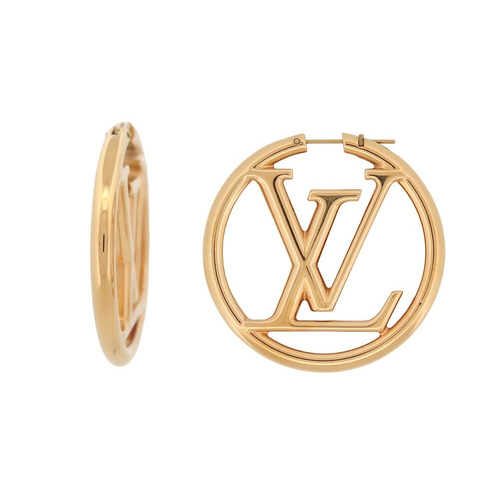LOUIS VUITTON Earrings accessories Bookle d'Oreille Louise LV