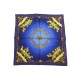 FOULARD HERMES GAVROCHE COSMOS LEDOUX EN SOIE BLEU BLUE SILK SCARF 210€