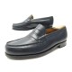 CHAUSSURES JM WESTON 180 MOCASSINS 8E 42 42.5 CUIR BLEU EMBAUCHOIRS LOAFERS 850€