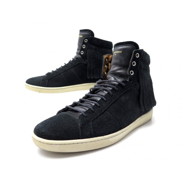 CHAUSSURES YVES SAINT LAURENT BASKETS SL/18H 376995 43 DAIM CUIR SNEAKERS 595€