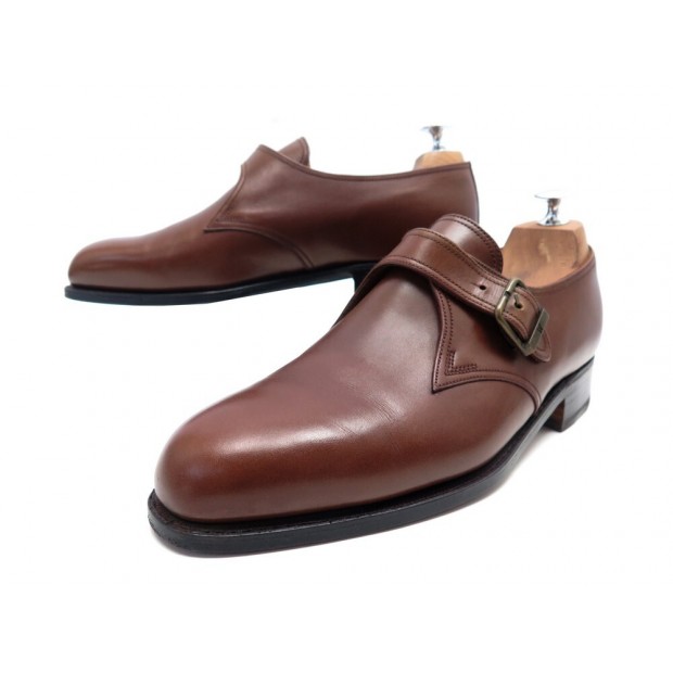 CHAUSSURES JM WESTON MOCASSINS A BOUCLE FLORE 531 8E 42 CUIR MARRON SHOES 890€