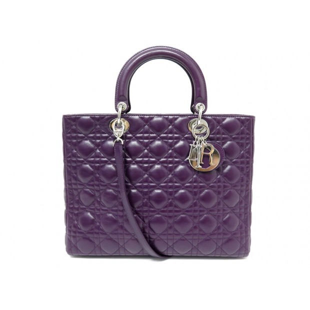 sac a main christian dior lady large m0566onge cuir