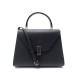 NEUF SAC A MAIN VALEXTRA ISIDE MEDIUM CUIR GRAINE NOIR BANDOULIERE NEW BAG 3480€