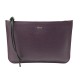 NEUF PORTE MONNAIE VALEXTRA EN CUIR GRAINE VIOLET NEW COIN PURSE POUCH 400€