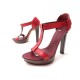 CHAUSSURES YVES SAINT LAURENT SANDALES 38.5 CUIR BOIS ROSE ESCARPINS SHOES 695