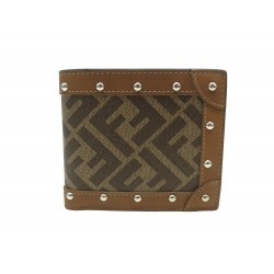 NEUF PORTEFEUILLE FENDI STUD FOREVER 7M0169 PORTE CARTES CARD HOLDER WALLET 500€