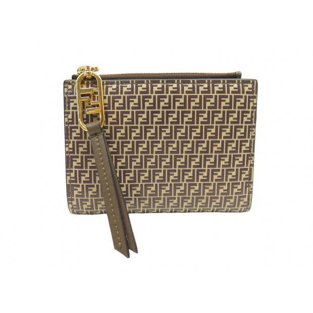 NEUF PORTEFEUILLE FENDI TOILE MONOGRAMME 8M0447 PORTE CARTES CARD WALLET 470€