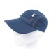 NEUF CASQUETTE HERMES A ZIP & BRODERIE H T61 EN LIN BLEU BLUE LINEN CAP 400€