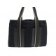 SAC A MAIN HERMES TROCA MM CABAS EN TOILE & CUIR TOTE NOIR TOTE HAND BAG 1000€