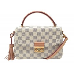 SAC A MAIN LOUIS VUITTON CROISETTE N41581 EN TOILE DAMIER AZUR HAND BAG 1600€