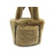 NEUF SAC A MAIN SONIA RYKIEL NIKKI CABAS EN FAUSSE FOURRURE BEIGE TOTE BAG 350€