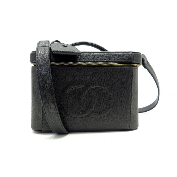 VENDEUSE VEUT RECUP - VINTAGE SAC A MAIN CHANEL VANITY LOGO CC BANDOULIERE