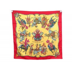 FOULARD HERMES LES FETES DU ROI SOLEIL MICHEL SOIE JACQUARD + BOITE SCARF 460€