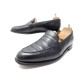 CHAUSSURES JOHN LOBB FENCOTE 7.5 41.5 MOCASSINS EN CUIR NOIR LOAFER SHOES 1680€