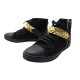 CHAUSSURES LOUIS VUITTON PUNCHY HIGH TOP 38 BASKETS CUIR NOIR SNEAKERS SHOE 840€