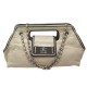 SAC A MAIN CHANEL FERMOIR MADEMOISELLE CUIR ECRU BANDOULIERE HANDBAG PURSE 8500€