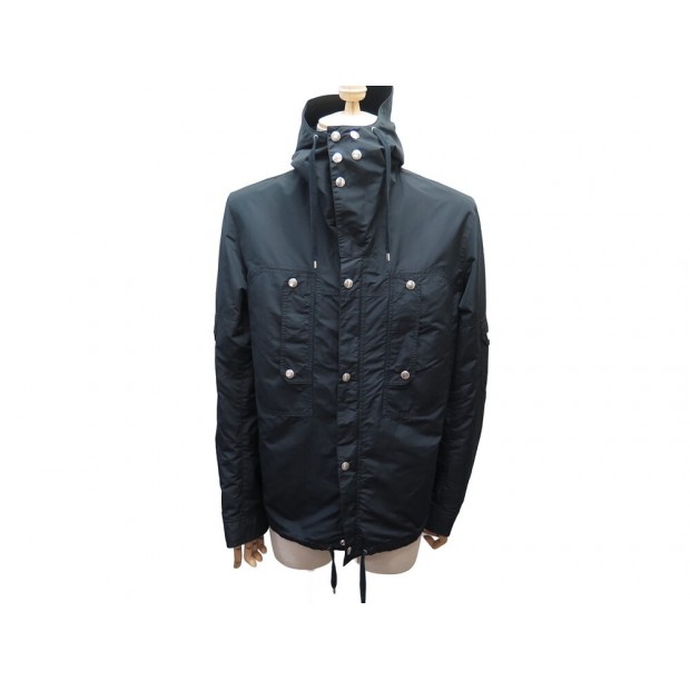 NEUF MANTEAU DIOR PARKA 8E3141620659 54 L 52 BLOUSON NOIR SLIMANE COAT 3400€