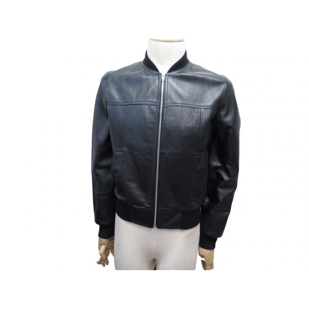 NEUF BLOUSON CELINE BOMBER CUIR 2E139291D 50 48 M SLIMANE LEATHER JACKET 3600€