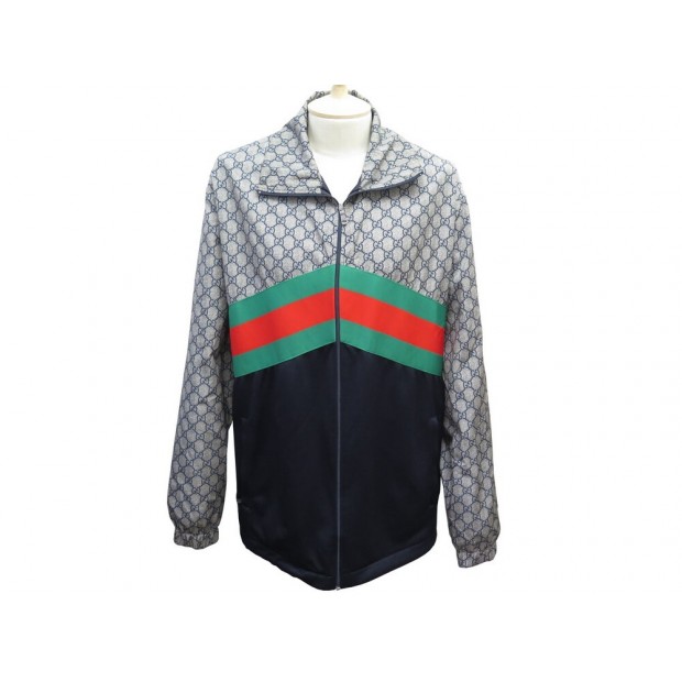 NEUF VESTE GUCCI 545606 BLOUSON MONOGRAMME GG BANDE WEB S IT M 50 FR COAT 2100€