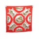 FOULARD HERMES LA CHASSE EN AFRIQUE SOIE ROUGE CARRE 70 GRYGKAR SILK SCARF 340€