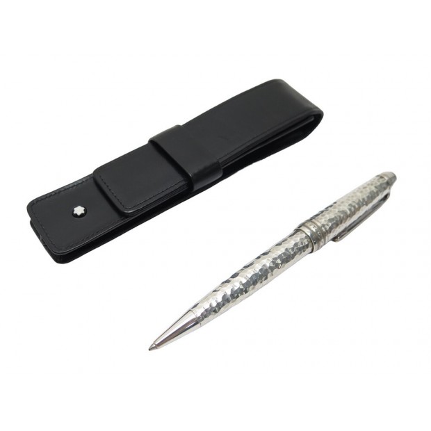 STYLO MONTBLANC MEISTERSTUCK SOLITAIRE MARTELE 115099 BILLE ARGENT 925 PEN 1190€