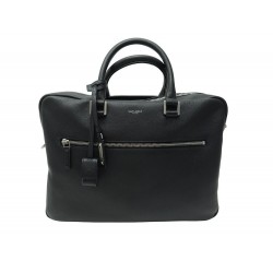 SACOCHE SAINT LAURENT PORTE DOCUMENTS 480586 CUIR NOIR BRIEFCASE HAND BAG 1790€