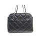 SAC A MAIN CHANEL CABAS 30 CM CUIR MATELASSE NOIR LOGO CC HAND BAG PURSE 3000€