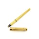 STYLO BILLE MUST DE CARTIER GODRON MOTIF TRINITY ROLLERBALL DORE BOITE PEN 700€