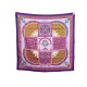 NEUF FOULARD HERMES CIELS BYZANTINS JULIA ABADIE CARRE 90 SOIE VIOLET SCARF 495€