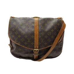 VINTAGE SAC A MAIN LOUIS VUITTON SAUMUR 35 GM TOILE MONOGRAM PURSE HANDBAG 1460€