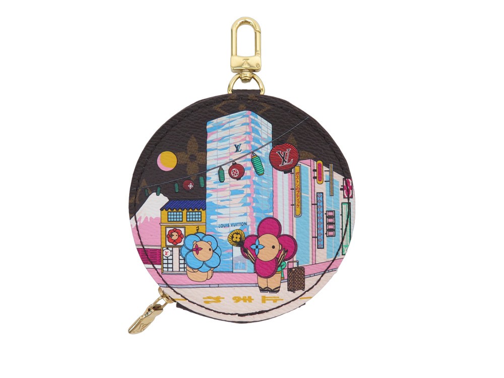 Louis Vuitton 2020 Vivienne Christmas Animation Japan LE Round Coin Purse  *NEW*
