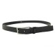 CEINTURE DIOR HOMME T 95 EN CUIR MONOGRAMME OBLIQUE NOIR BOUCLE ACIER BELT 490€