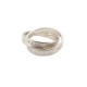 BAGUE TIFFANY & CO CERCLES ENTRELACES 1837 60128382 T 50 ARGENT 925 RING 540€